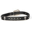 GothGlow Crystal Cross Leather Belt-Black - 详情-08 view - WAAMII