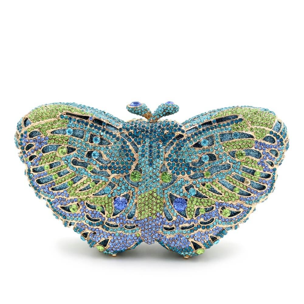 Aurora Butterfly Crystal Minaudière - WAAMII