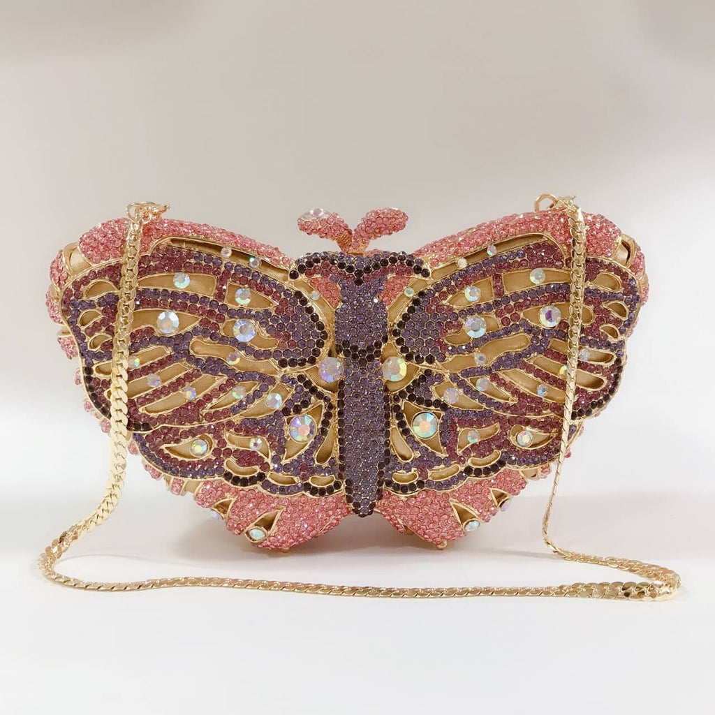 Aurora Butterfly Crystal Minaudière - Main View 02 - WAAMII