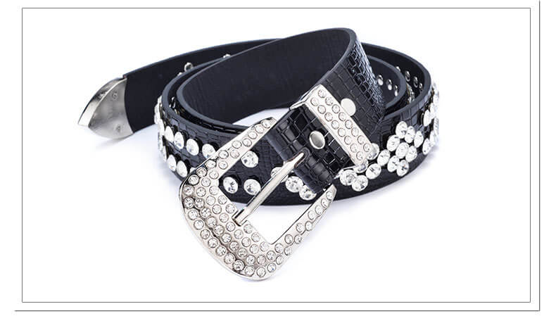 Velora Studded Leather Belt For Dress - 详情-09 view - WAAMII