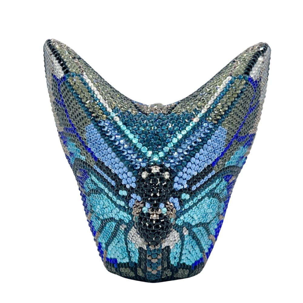 Flutteria Butterfly Wings Clutch Purse - Back view (5) - WAAMII