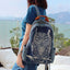 Owl Dyed and Embroidered Cotton Linen Backpack - 详情-02 view - WAAMII