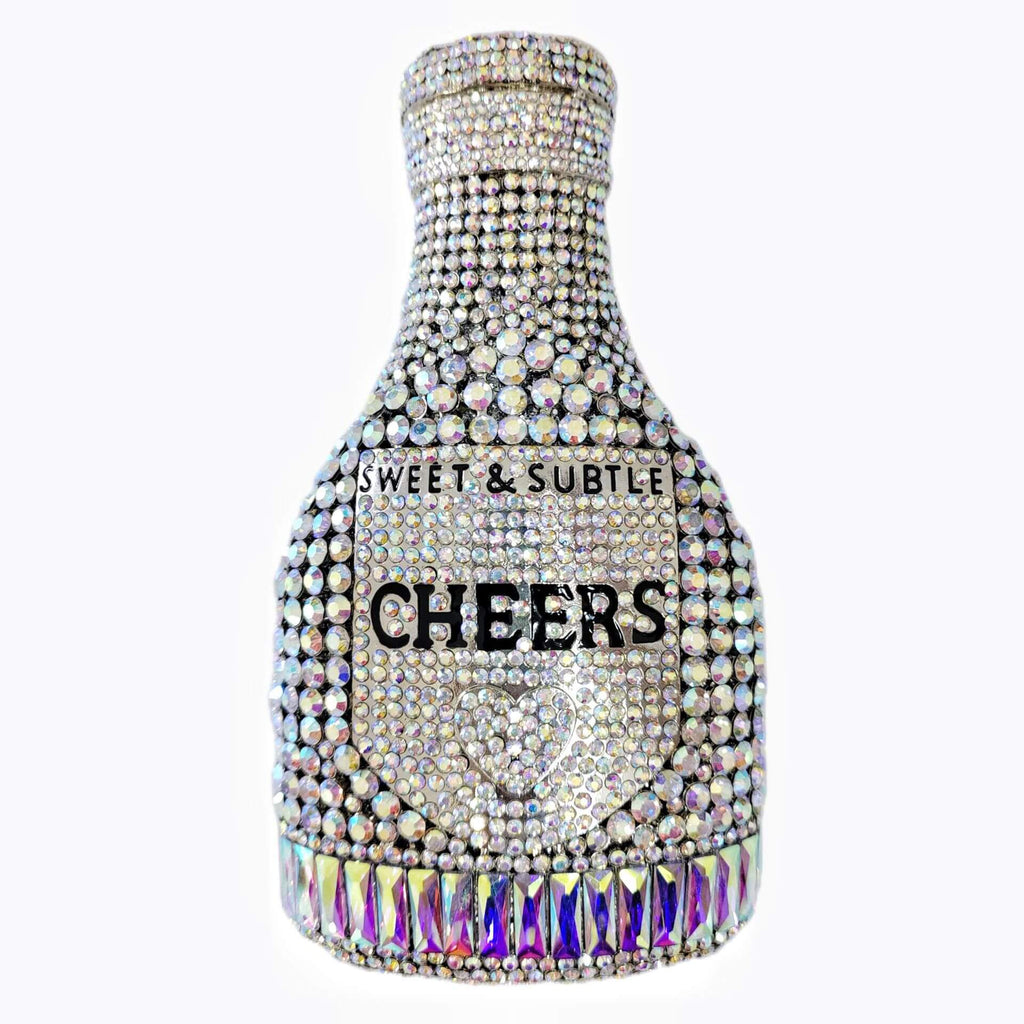 Crystal Champagne Bottle Clutch - - Luxury bags by WAAMII