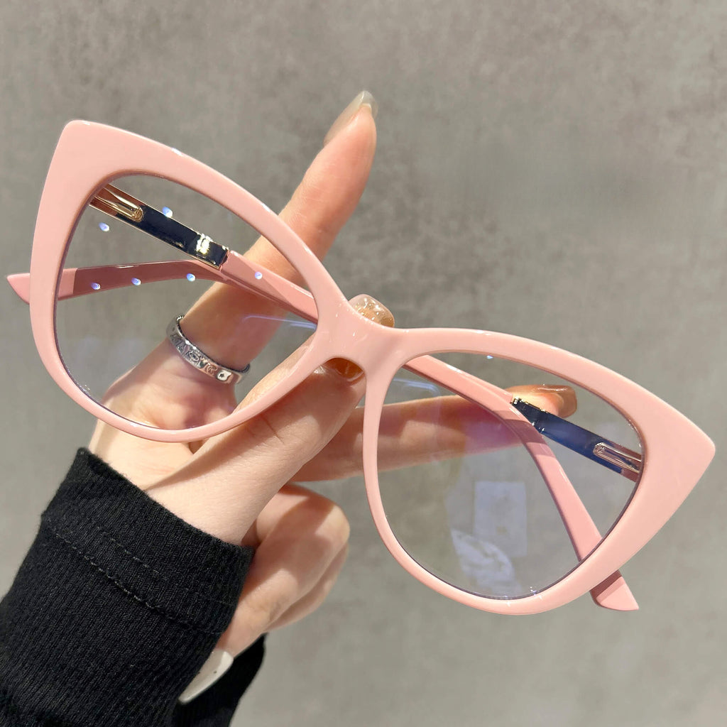 Luxe Cat Eye Red Prescription Glasses TR90 Eyeglasses Frame 16845