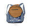 Owl Dyed and Embroidered Cotton Linen Backpack - 详情-19 view - WAAMII