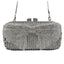 GlimBow Sparkling Crystal Clutch in Silver - WAAMII