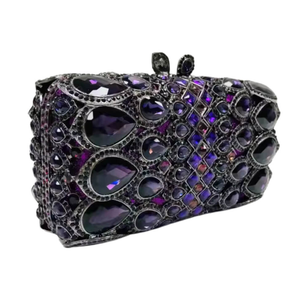 Rainora Droplets Rhinestone Clutch - 详情-06 view - WAAMII