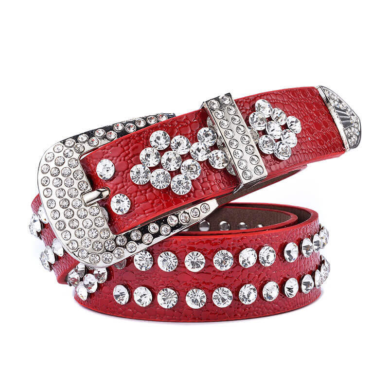 Velora Studded Leather Belt For Dress - Angle view (2) - WAAMII