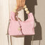 Classic Leather Dumpling Bag with Beaded Handle