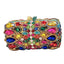 Rainora Droplets Rhinestone Clutch in Gold Multicolor - WAAMII