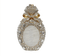 Jade Elixir Bottle-Shaped Crystal Clutch in Oval Gold with White Diamonds - WAAMII