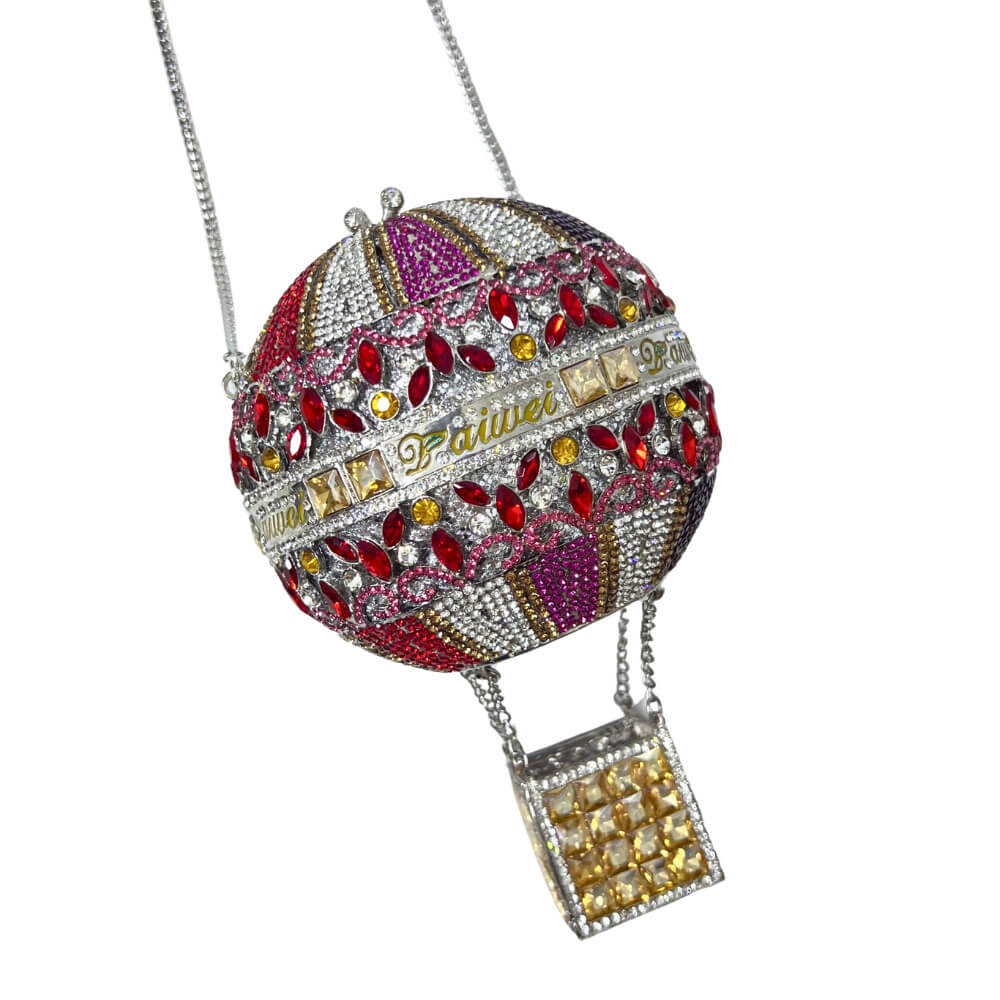 SkyLure Crystal Evening Clutch with Mini Basket - Back view (5) - WAAMII