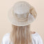 Ladies Sinamay Sun Hat with Silver Thread Vintage Church Fascinator
