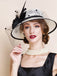 British Style Feather Mesh Fascinator Hat – Church Wedding Hat