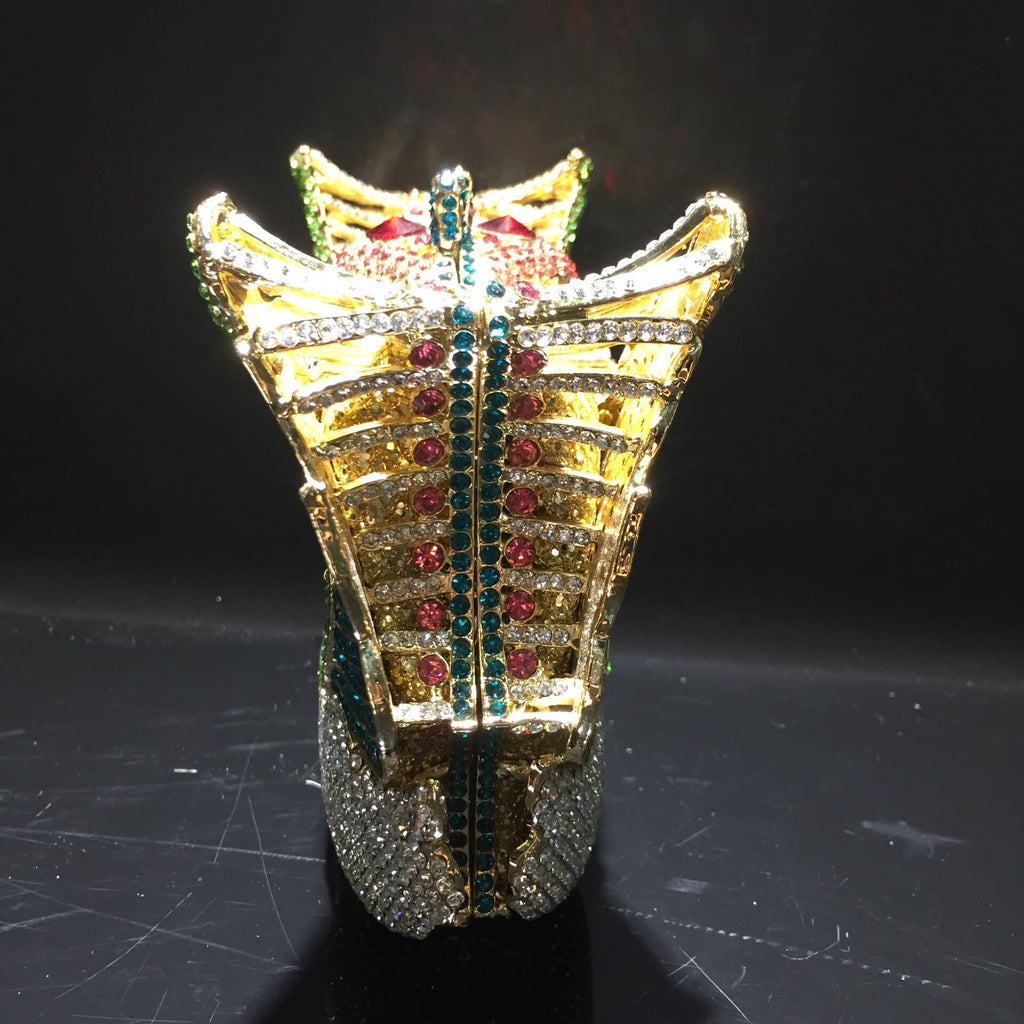 Swan Embrace Crystal Evening Clutch - Front view (4) - WAAMII