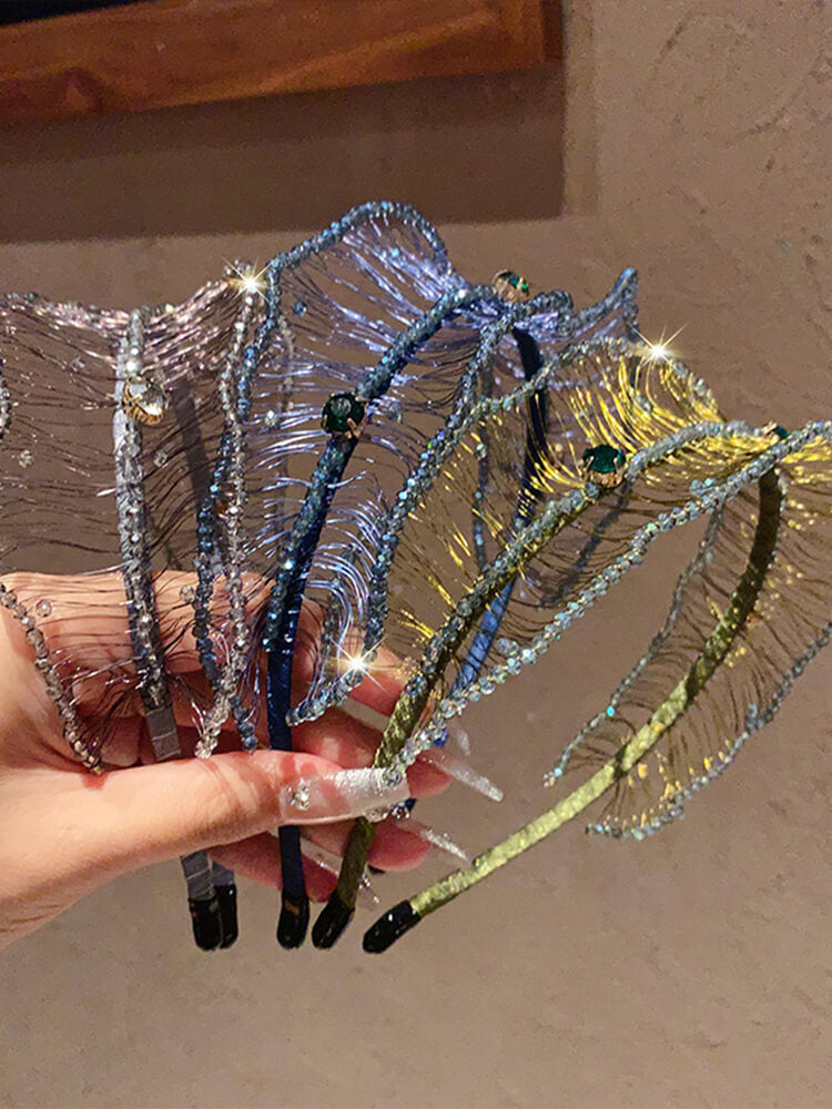 Luxury Handwoven Crystal Embellished Headband - - Luxury Accessories by WAAMII