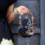 Vintage Embroidery Evening Clutch Purse-Spring Scenery-black - - Luxury bags by WAAMII