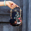 Vintage Embroidery Evening Clutch Purse-Spring Scenery-black - - Luxury bags by WAAMII