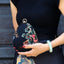 Vintage Embroidery Evening Clutch Purse-Spring Scenery-black - - Luxury bags by WAAMII