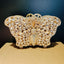 Mia Butterfly Jeweled Clutch - Gold base clear diamond - WAAMII