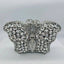 Mia Butterfly Jeweled Clutch - Silver - WAAMII