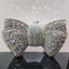 Molly Rhinestone Multicolor Butterfly Clutch Purse - Silver AB - Luxury bags by WAAMII