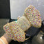 Molly Rhinestone Multicolor Butterfly Clutch Purse - - Luxury bags by WAAMII