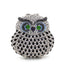 Moonlight Whisper Owl Clutch Purse - Black silver - WAAMII