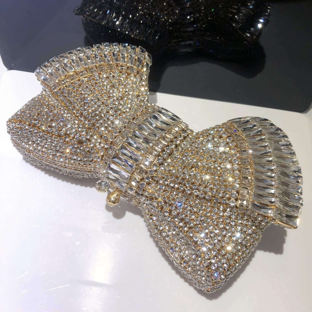 Myra Crystal Luxury Butterfly Clutch Purse - - Luxury bags by WAAMII