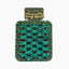 Perfume Bottle Shaped Rhinestone Clutch - Dark Green - Luxury bags by WAAMII