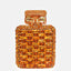 Perfume Bottle Shaped Rhinestone Clutch - Orange - Luxury bags by WAAMII