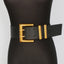 Gold Metal Buckle Waist Belt for Dress or Blazer – Punk Style