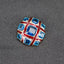 Red Cross Blue Crystalline Glazed Brooch Pins - - Luxury Jewelry by WAAMII