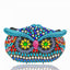 Twilight Gaze Owl Evening Clutch - Blue rainbow - WAAMII