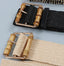 Women’s Wide Stretch Belt with Bamboo-Style Square Buckle-WG113