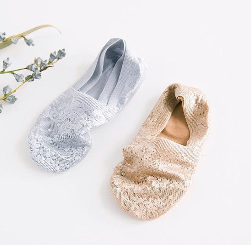 10 Pairs New Fashion Invisible Antiskid Lace Socks - - Luxury Accessories by WAAMII