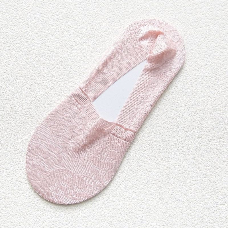 10 Pairs New Fashion Invisible Antiskid Lace Socks Accessories WAAMII