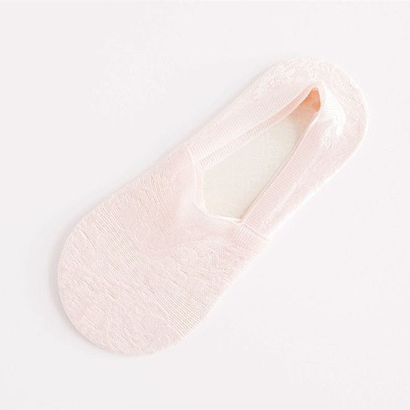 10 Pairs New Fashion Invisible Antiskid Lace Socks - - Luxury Accessories by WAAMII