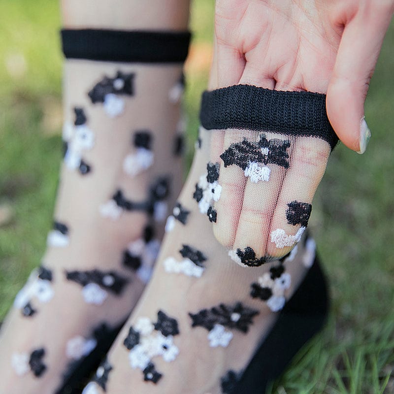 10 Pairs Spring and Summer Ladies Invisible Lace Socks Floral Ankle Socks - - Luxury Accessories by WAAMII