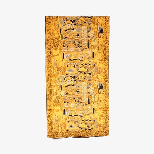 100% Luxurious Silk Scarf Gustav Klimt Famous Painted Scarves The Lady in Gold - - Luxury Accessories by WAAMII