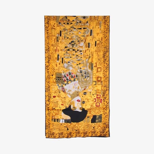 100% Luxurious Silk Scarf Gustav Klimt Famous Painted Scarves The Lady in Gold - - Luxury Accessories by WAAMII