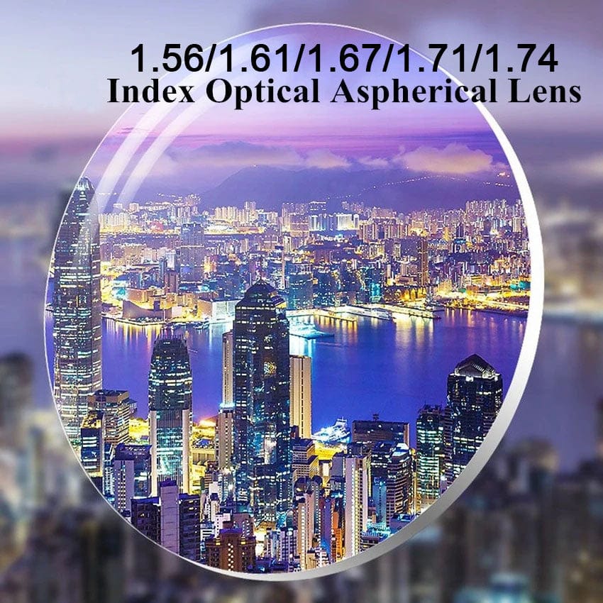 1.56/1.61/1.67/1.71/1.74 index Super Thin Aspherical Lenses Blokz Blue Blocker Computer Glasses Resin Optical Myopia Prescription Lens Accessories WAAMII   