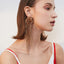 1PC of Crystal Gold-tone Waterfall Clip-on Long Earrings - - Luxury Jewelry by WAAMII