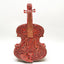 3D Sparkling Violin Shape Crystal Rhinestone Clutch - Red - Luxury bags by WAAMII