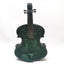 3D Sparkling Violin Shape Crystal Rhinestone Clutch bags WAAMII Dark Green  