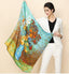 90*90CM 100% Real Silk Square Scarf Van Gogh Classic Oil Paiting Scarf Starry Night and More - - Luxury Accessories by WAAMII