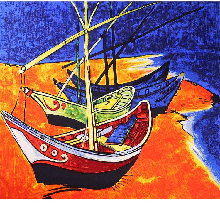 90*90CM 100% Real Silk Square Scarf Van Gogh Classic Oil Paiting Scarf Starry Night and More - - Luxury Accessories by WAAMII