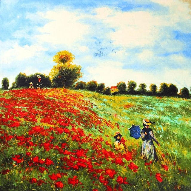 90*90CM 100% Real Silk Square Scarf Van Gogh Classic Oil Paiting Scarf Starry Night and More - The outer suburbs - Luxury Accessories by WAAMII