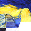 90*90CM 100% Real Silk Square Scarf Van Gogh Classic Oil Paiting Scarf Starry Night and More - - Luxury Accessories by WAAMII