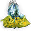 90*90CM 100% Real Silk Square Scarf Van Gogh Classic Oil Paiting Scarf Starry Night and More - field Girl - Luxury Accessories by WAAMII